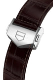 Tag Heuer Carrera Chronograph Grey Dial Brown Leather Strap Watch for Men - CBN2012.FC6483