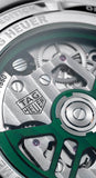 Tag Heuer Carrera Automatic Chronograph Limited Edition Green Dial Silver Steel Strap Watch for Men - CBN2014.EB0240