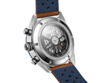 Tag Heuer Carrera Automatic Chronograph Blue Dial Brown Leather Strap Watch for Men - CBN2A1A.FC6537