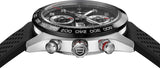 Tag Heuer Carrera Chronograph Black Dial Black Rubber Strap Watch for Men - CBN2A1AA.FT6228