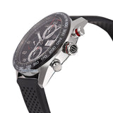 Tag Heuer Carrera Chronograph Black Dial Black Rubber Strap Watch for Men - CBN2A1AA.FT6228