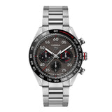 Tag Heuer Carrera Porsche Chronograph Grey Dial Silver Steel Strap Watch for Men - CBN2A1F.BA0643