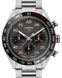 Tag Heuer Carrera Porsche Chronograph Grey Dial Silver Steel Strap Watch for Men - CBN2A1F.BA0643