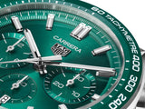 Tag Heuer Carrera Chronograph 44mm Green Dial Silver Steel Strap Watch for Men - CBN2A1N.BA0643