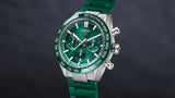 Tag Heuer Carrera Chronograph 44mm Green Dial Green Steel Strap Watch for Men - CBN2A1N.FT6238