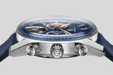 Tag Heuer Carrera Chronograph Tourbillion Blue Dial Blue Leather Strap Watch for Men - CBS5010.FC6543