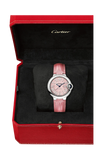 Cartier Ballon Blue De Cartier Pink Dial Pink Leather Strap Watch for Women - WSBB0031