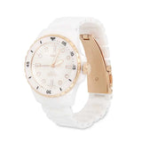 Fossil FB-01 Analog White Dial White Ceramic Strap Watch for Women - CE1107