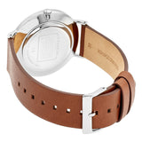 Coach Charles Silver Dial Brown Leather Strap Watch for Men - 14602152