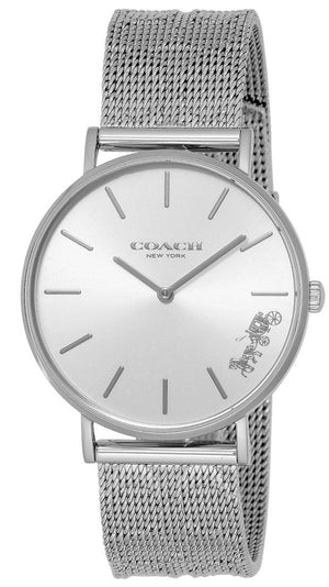 Coach Perry Silver Dial Silver Mesh Bracelet Watch for Women - 14503341