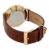 Coach Perry Analog Gold Dial Brown Leather Strap Watch for Women - 14503331-C