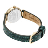 Coach Park Analog Green Dial Green Leather Strap Watch for Women - 14503534