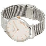 Coach Perry White Dial Silver Mesh Bracelet Watch for Women - 14503124