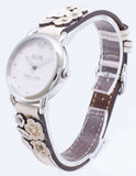 Coach Delancey White Dial Floral White Leather Strap Watch for Women - 14502760