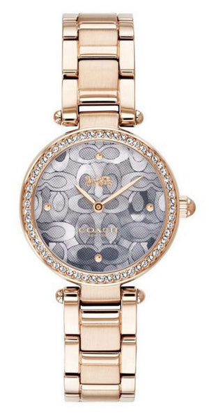 Coach Park Crystal Dial Rose Gold Steel Strap Watch for Women  - 14503226