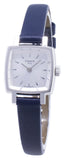 Tissot Lovely Square Silver Dial Blue Leather Strap Watch For Women - T058.109.16.031.00