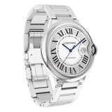 Cartier Ballon Bleu De Cartier Silver Dial Silver Steel Strap Watch for Men - WSBB0049