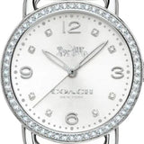 Coach Delancey White Dial Silver Steel Strap Watch for Women - 14502353