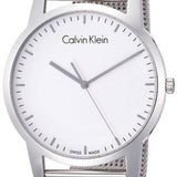 Calvin Klein City Chronograph White Dial Silver Mesh Bracelet Watch for Men - K2G2G126