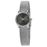 Calvin Klein Minimal Grey Dial Silver Mesh Bracelet Watch for Women - K3M231Y3