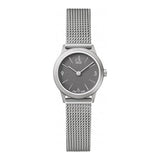 Calvin Klein Minimal Grey Dial Silver Mesh Bracelet Watch for Women - K3M53154