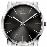 Calvin Klein City Black Dial Silver Steel Strap Watch for Men - K2G21161