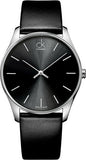 Calvin Klein City Black Dial Black Leather Strap Watch for Men - K2G21107