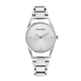 Calvin Klein Dainty Diamonds Silver Dial Sliver Steel Strap Watch for Women - K7L2314T