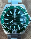 Tag Heuer Aquaracer Green Dial Watch for Men - WAY201S.BA0927