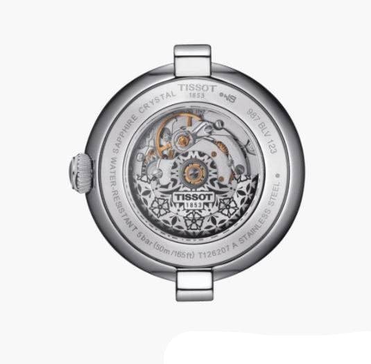 Tissot Bellissima Automatic Silver Dial Silver Steel Strap Watch For Women - T126.207.11.013.00