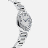 Cartier Ballon Bleu De Cartier White Dial Silver Steel Strap Watch for Women - W69010Z4