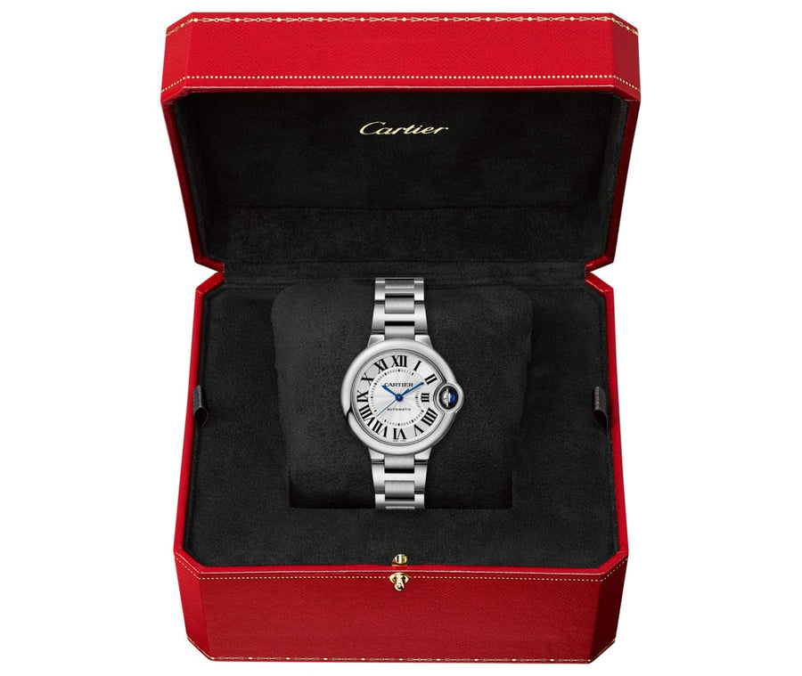 Cartier Ballon Bleu De Cartier Silver Dial Silver Steel Strap Watch for Women - WSBB0044