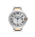 Cartier Ballon Bleu Silver Dial Two Tone Steel Strap Watch for Unisex Watch - W69008Z3