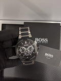 Hugo Boss Supernova Black Dial Two Tone Steel Strap Watch for Men - 1513368