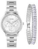 Hugo Boss Prima Silver Dial Silver Steel Strap Watch for Women - 1502570