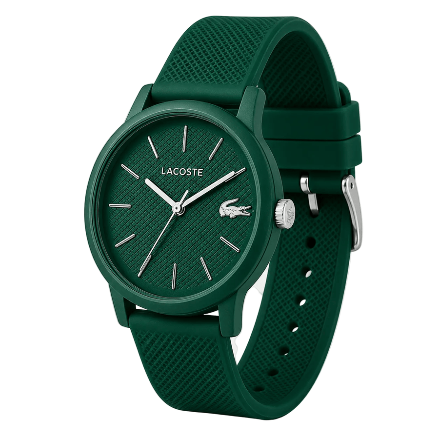 Lacoste 12.12 Move Green Dial Green Silicon Strap Watch for Men - 2011238