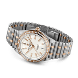 Breitling Chronomat Automatic 36 Diamonds White Dial Two Tone Steel Strap Watch for Women - U10380591A1U1