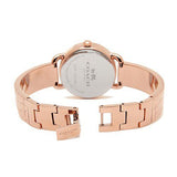 Coach Delancey White Dial Rose Gold Steel Strap Watch for Women - 14502355