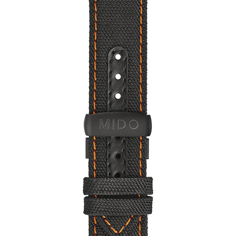 Mido Commander Automatic Gradient Black Dial Black Nylon Strap Watch For Men - M021.407.37.411.00