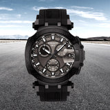 Tissot T Race Chronograph Anthracite Dial Black Silicon Strap Watch For Men - T115.417.37.061.03