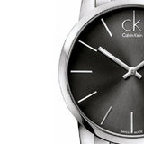 Calvin Klein City Black Dial Silver Steel Strap Watch for Men - K2G21161