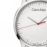 Calvin Klein City Quartz White Dial Silver Steel Strap Watch for Men - K2G2G1Z6