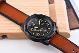 Fossil Bronson Black Dial Brown Leather Strap Watch for Men - FS5714