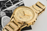 Gold watch detail