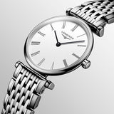 Longines La Grande Classique White Dial Silver Steel Strap Watch for Women - L4.209.4.71.6