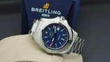 Breitling Avenger Automatic GMT 45 Blue Dial Silver Steel Strap Watch for Men - A32395101C1A1