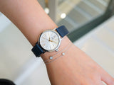 IWC Portofino Automatic Silver Dial Blue Leather Strap Watch for Women - IW357411