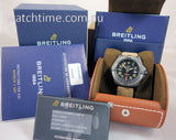 Breitling Avenger Automatic GMT 45 Black Dial Brown Nylon Strap Watch for Men - V32395101B1X1