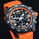 Breitling Endurance Pro Black Dial Orange Rubber Strap Watch for Men - X82310A51B1S1