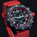 Breitling Endurance Pro Black Dial Red Rubber Strap Watch for Men - X82310D91B1S1